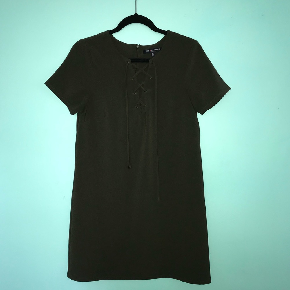 Olive Work Dress